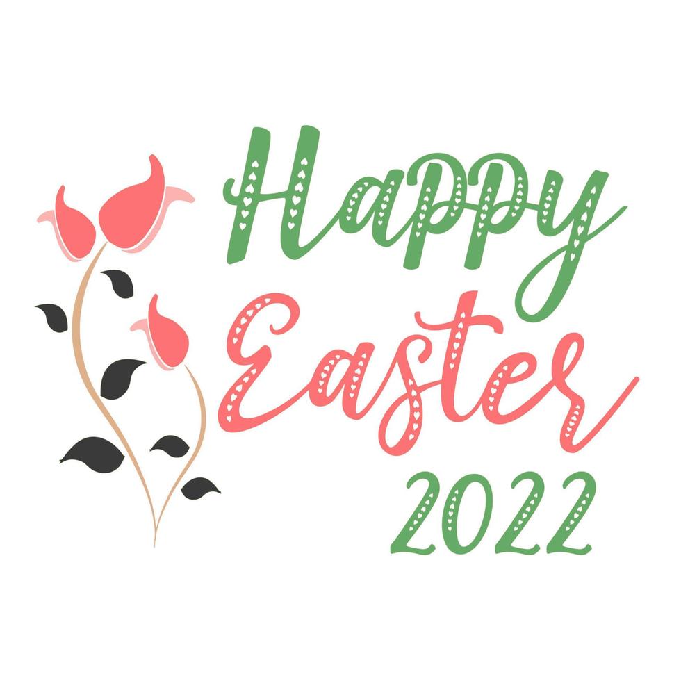 happy easter 2022 vector