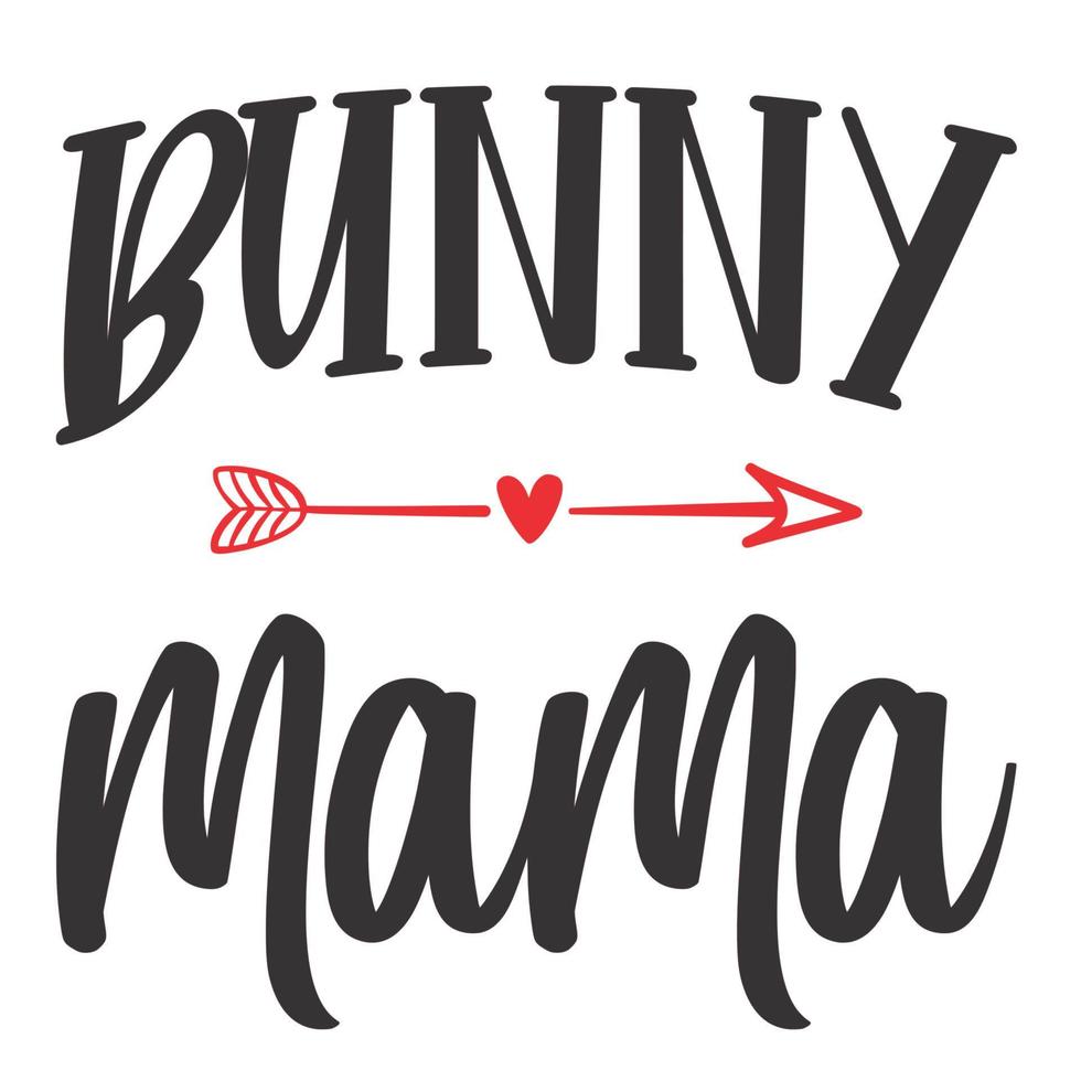 bunny mama easter day vector