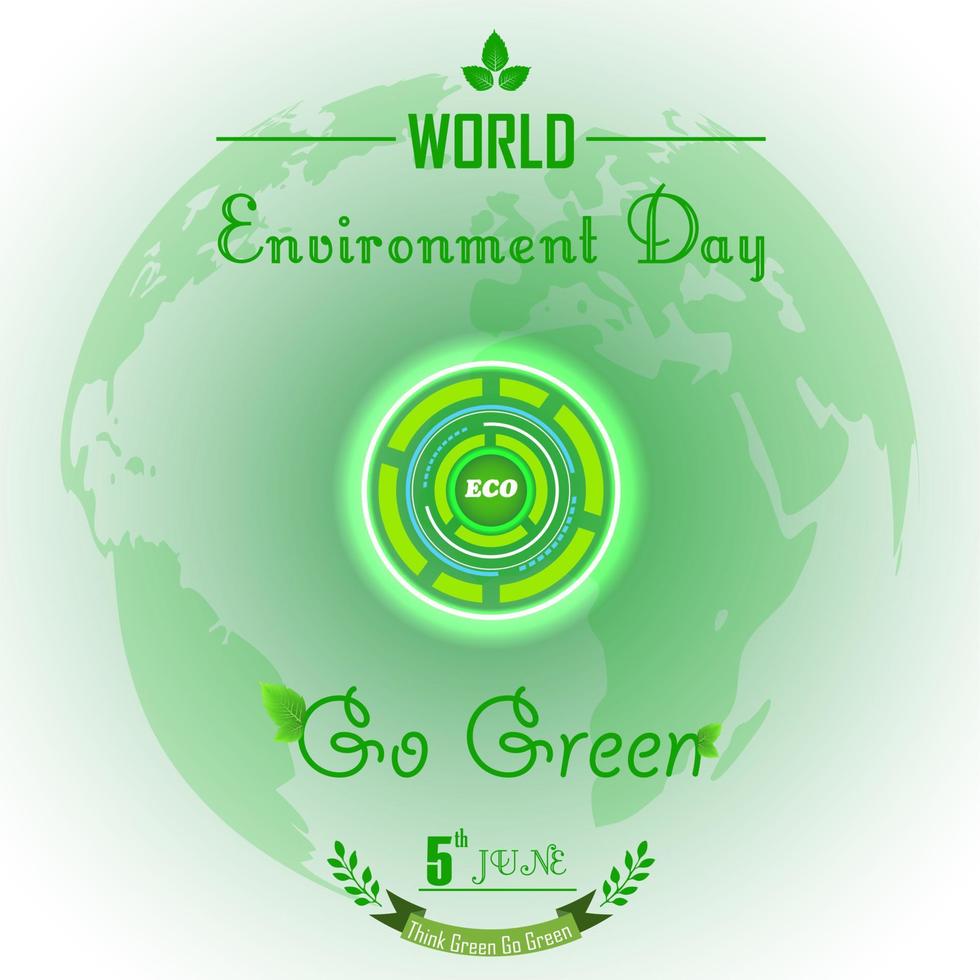 World environment day concept. vector