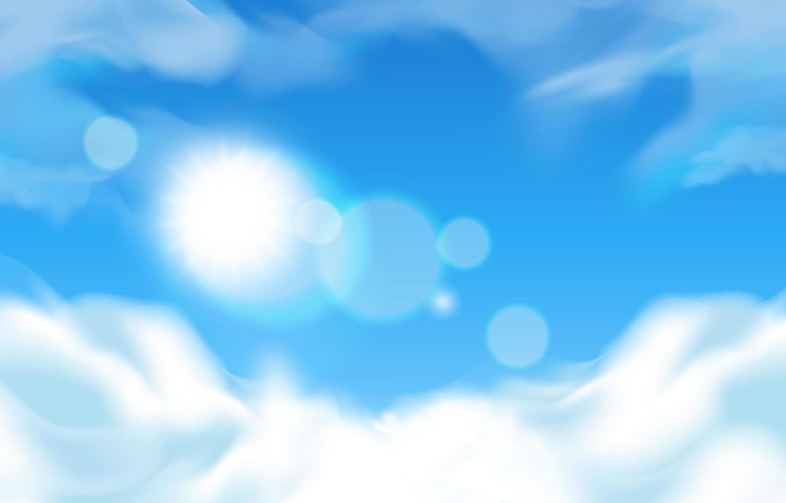 fondo de cielo azul vector