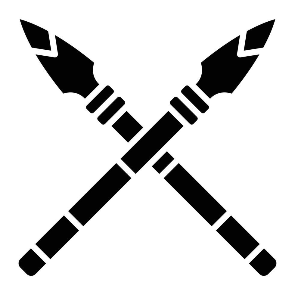 Spear Glyph Icon vector