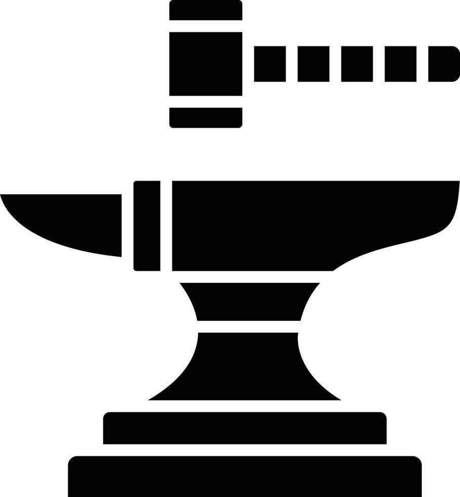 Anvil Glyph Icon vector