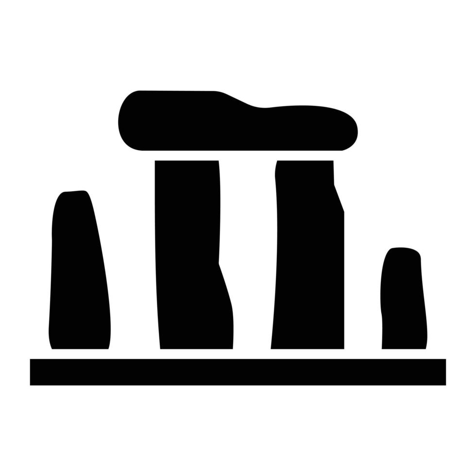 Stonehenge Glyph Icon vector