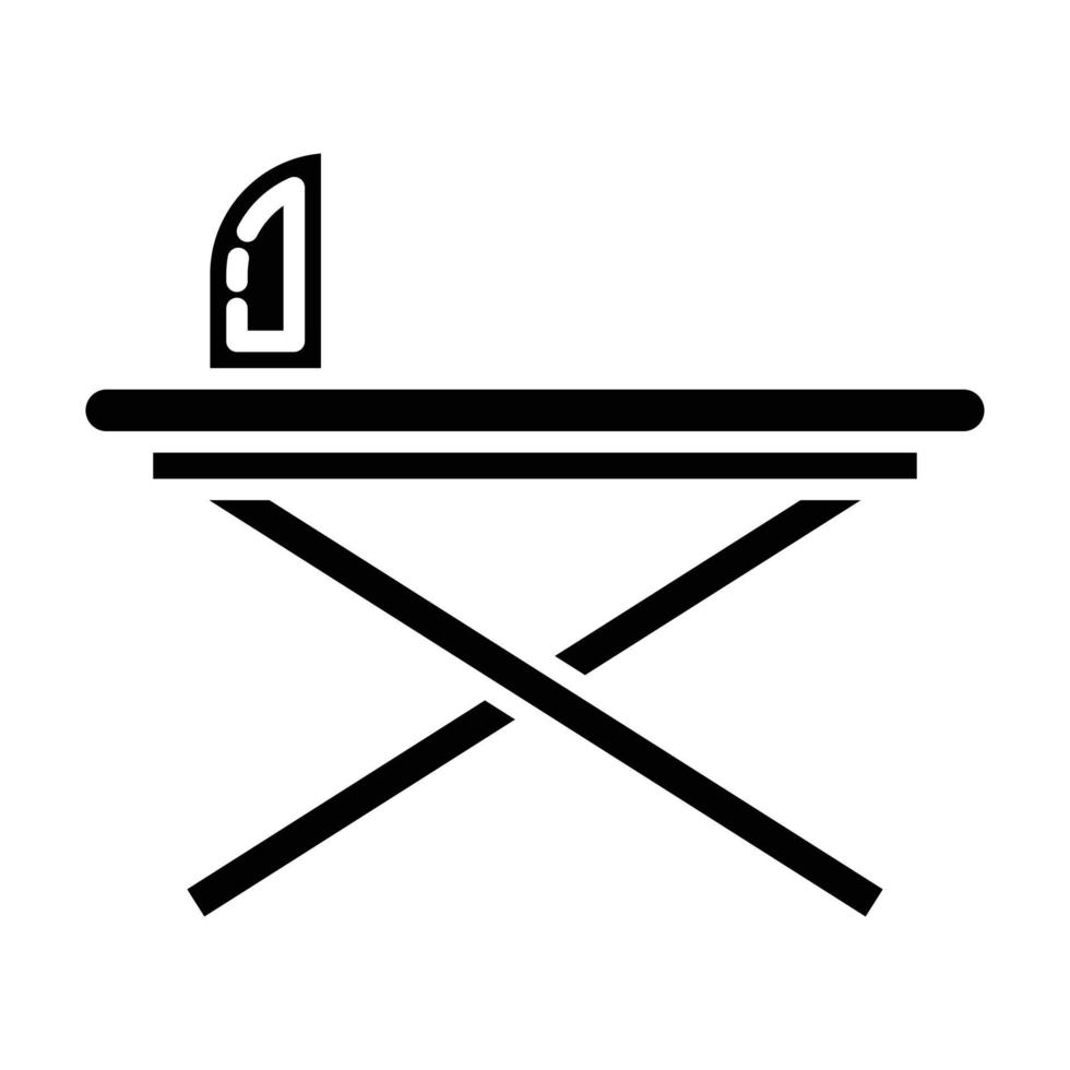 Ironing Board Glyph Icon vector