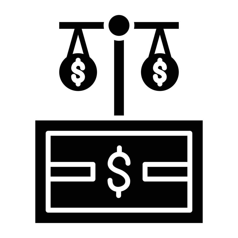 Money Principle Glyph Icon vector