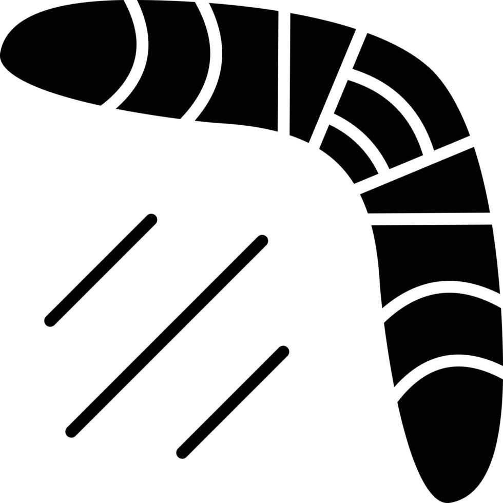 Boomerang Glyph Icon vector