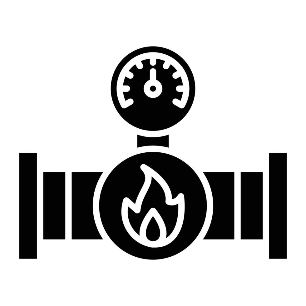 Gauge Glyph Icon vector