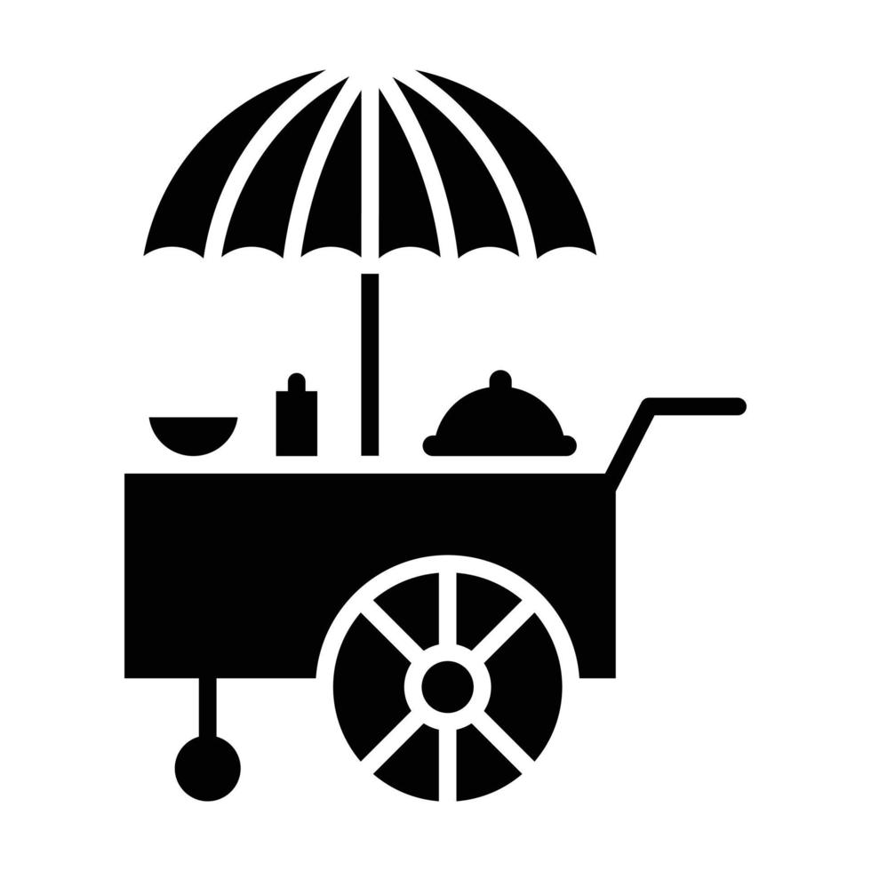 Food Stall Glyph Icon vector