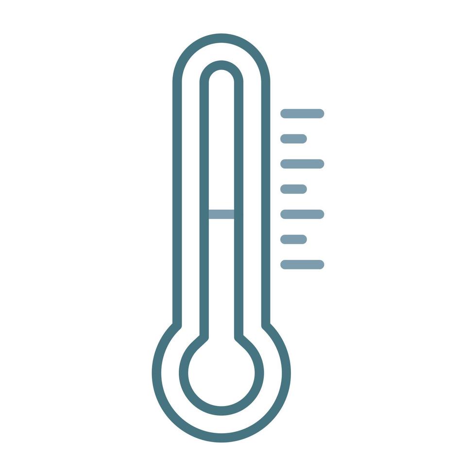 Thermometer Line Two Color Icon vector