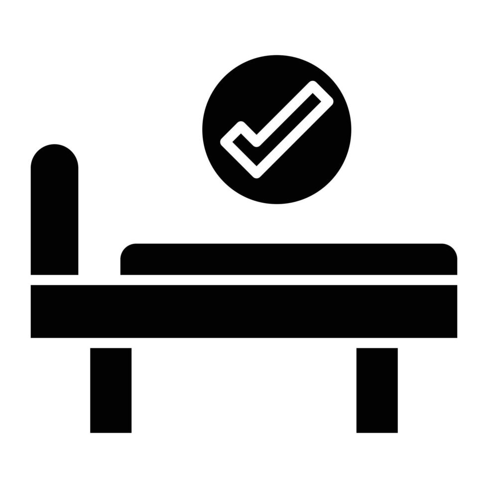 Room Availability Glyph Icon vector