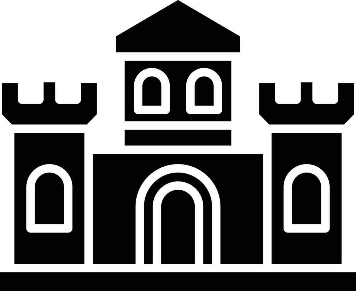 Fortress Glyph Icon vector