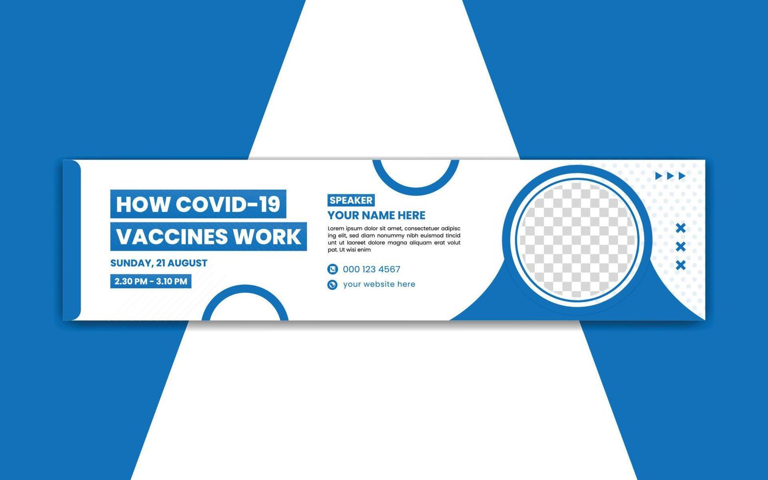 medical social media banner vector