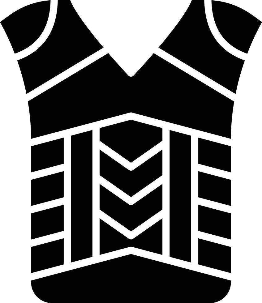 Armor Glyph Icon vector