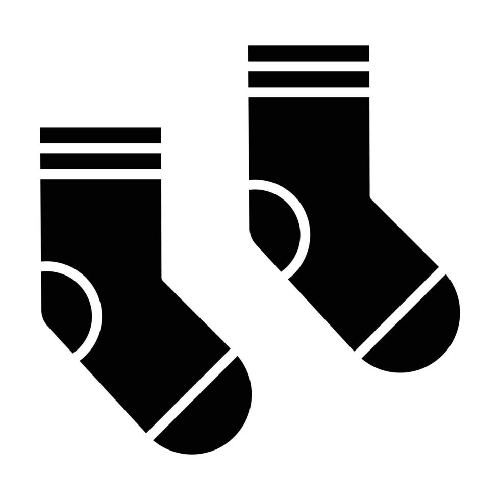 Socks Glyph Icon vector