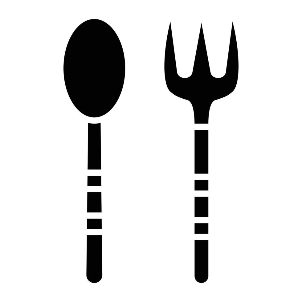 Fork Glyph Icon vector