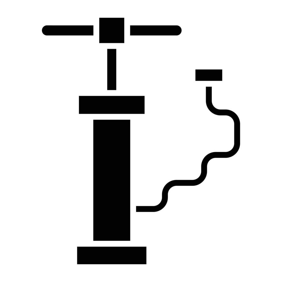 Hand Pump Glyph Icon vector