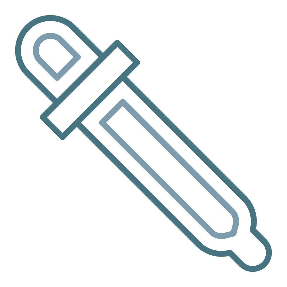 Pipette Line Two Color Icon vector