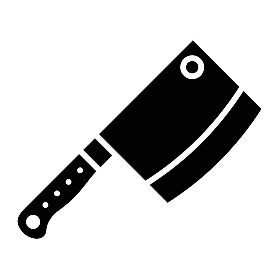 Cleaver Glyph Icon vector