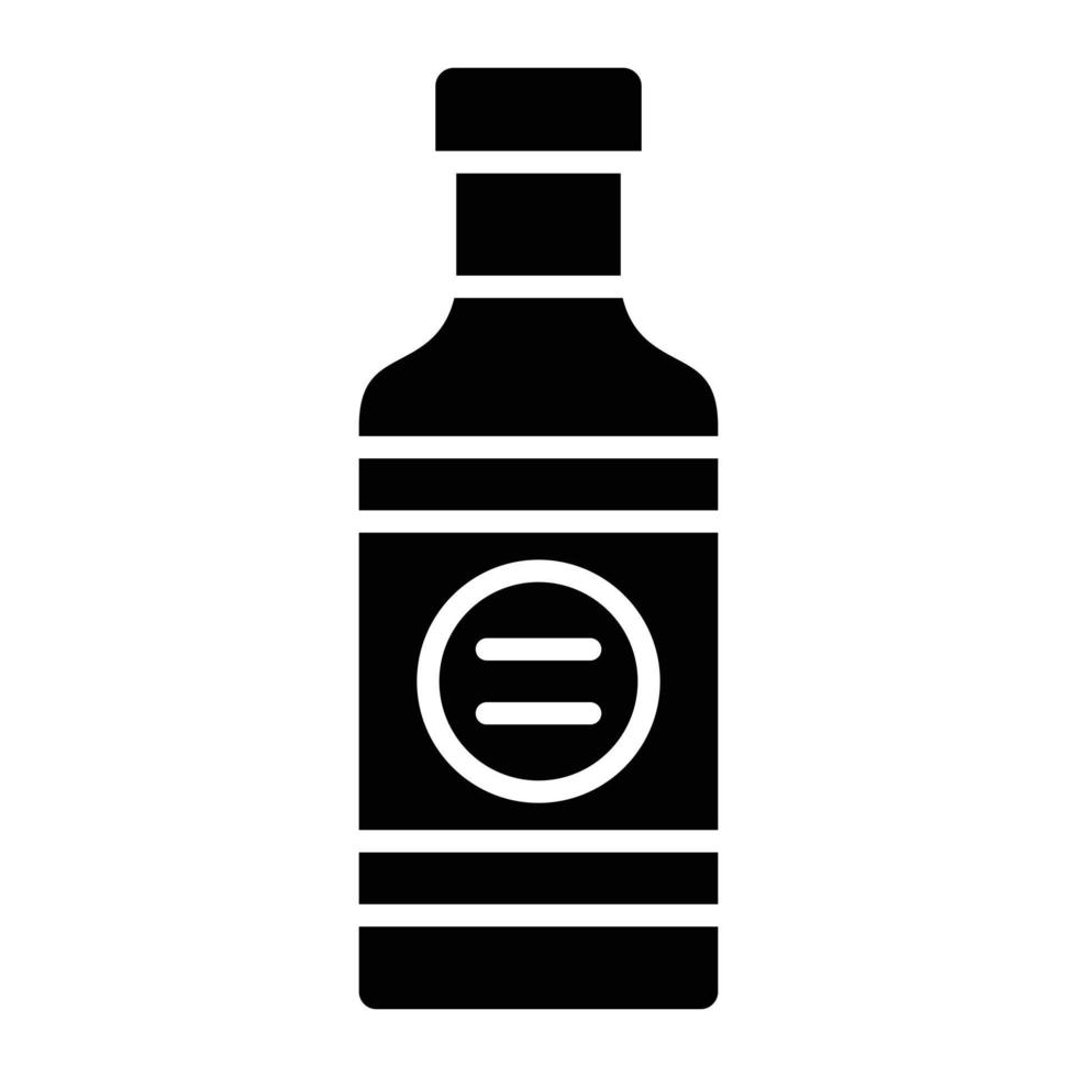 Bbq Sauce Glyph Icon vector