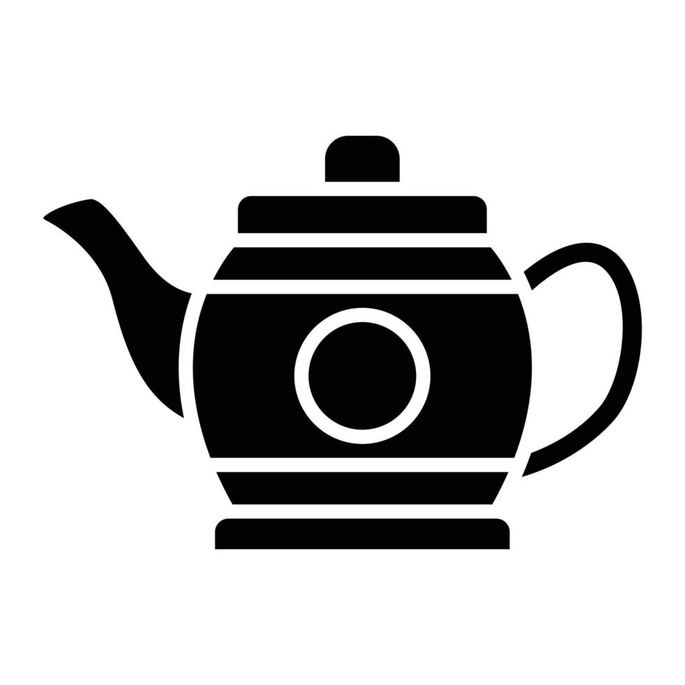 Teapot Glyph Icon vector