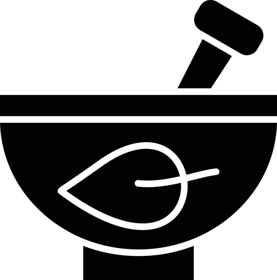 Mortar Glyph Icon vector