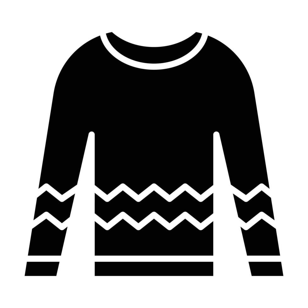 Sweater Glyph Icon vector