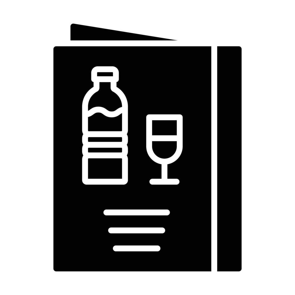 Menu Glyph Icon vector