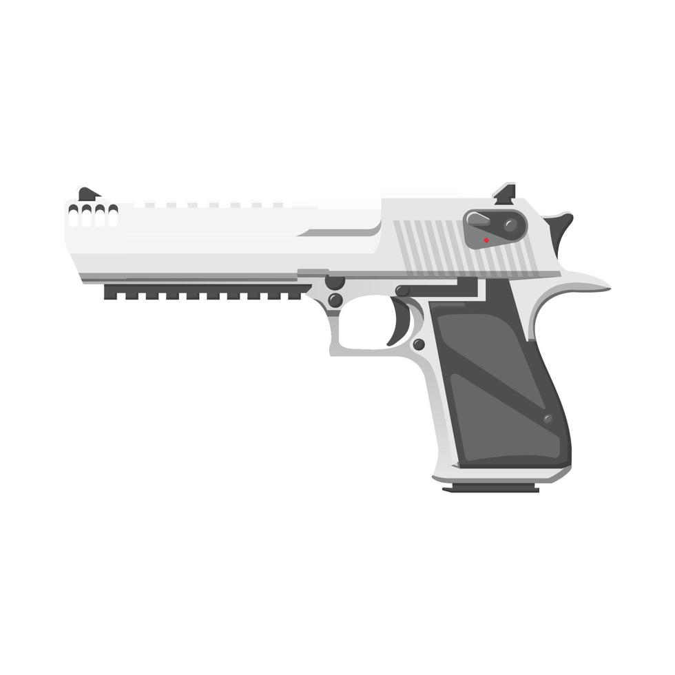 Desert Eagle Flat Illustration. Clean Icon Design Element on Isolated White Background vector