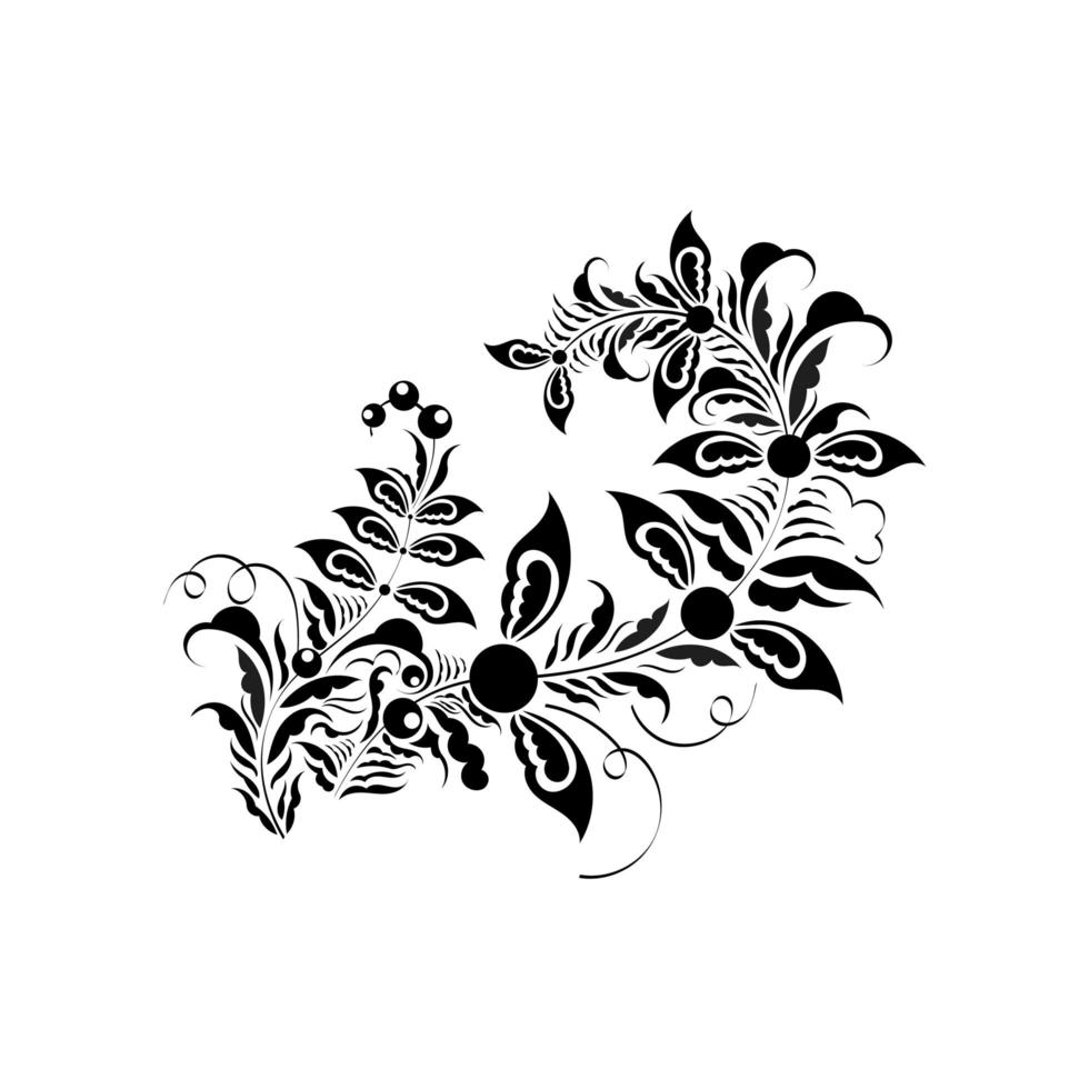Almond blossom branch isolated on white. Vintage botanical hand drawn illustration. Spring flowers of apple or cherry tree. vector