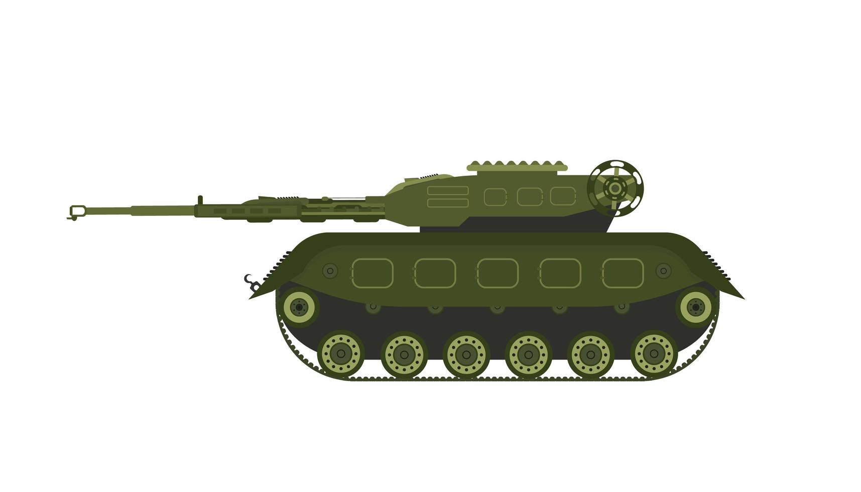 Military armored personnel carrier. Vector illustration on a white background.