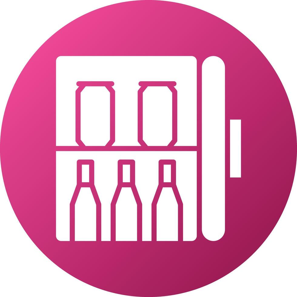 Minibar Icon Style vector