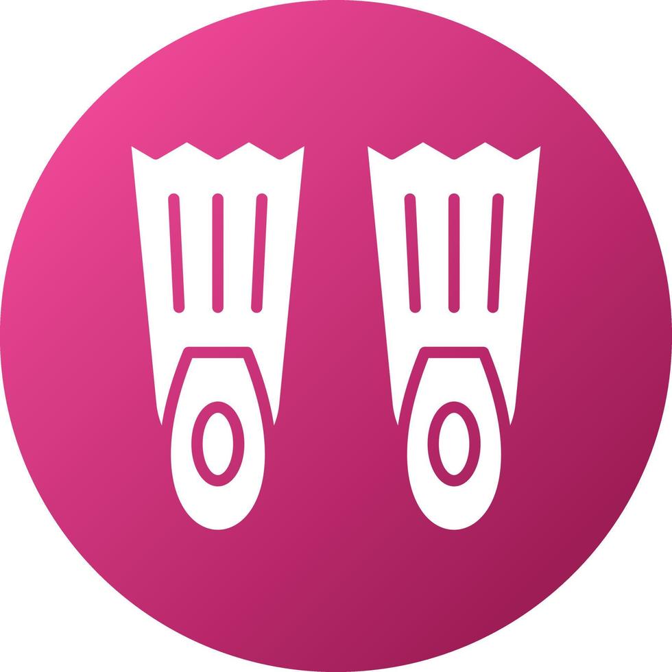 Flippers Icon Style vector