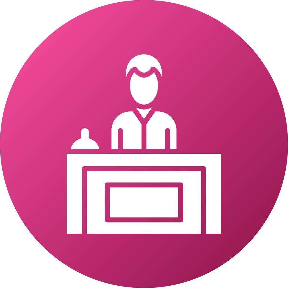 Receptionist Icon Style 6491645 Vector Art at Vecteezy