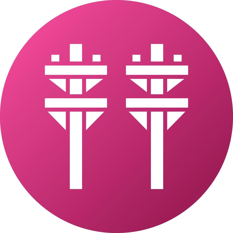 Electric Pole Icon Style vector