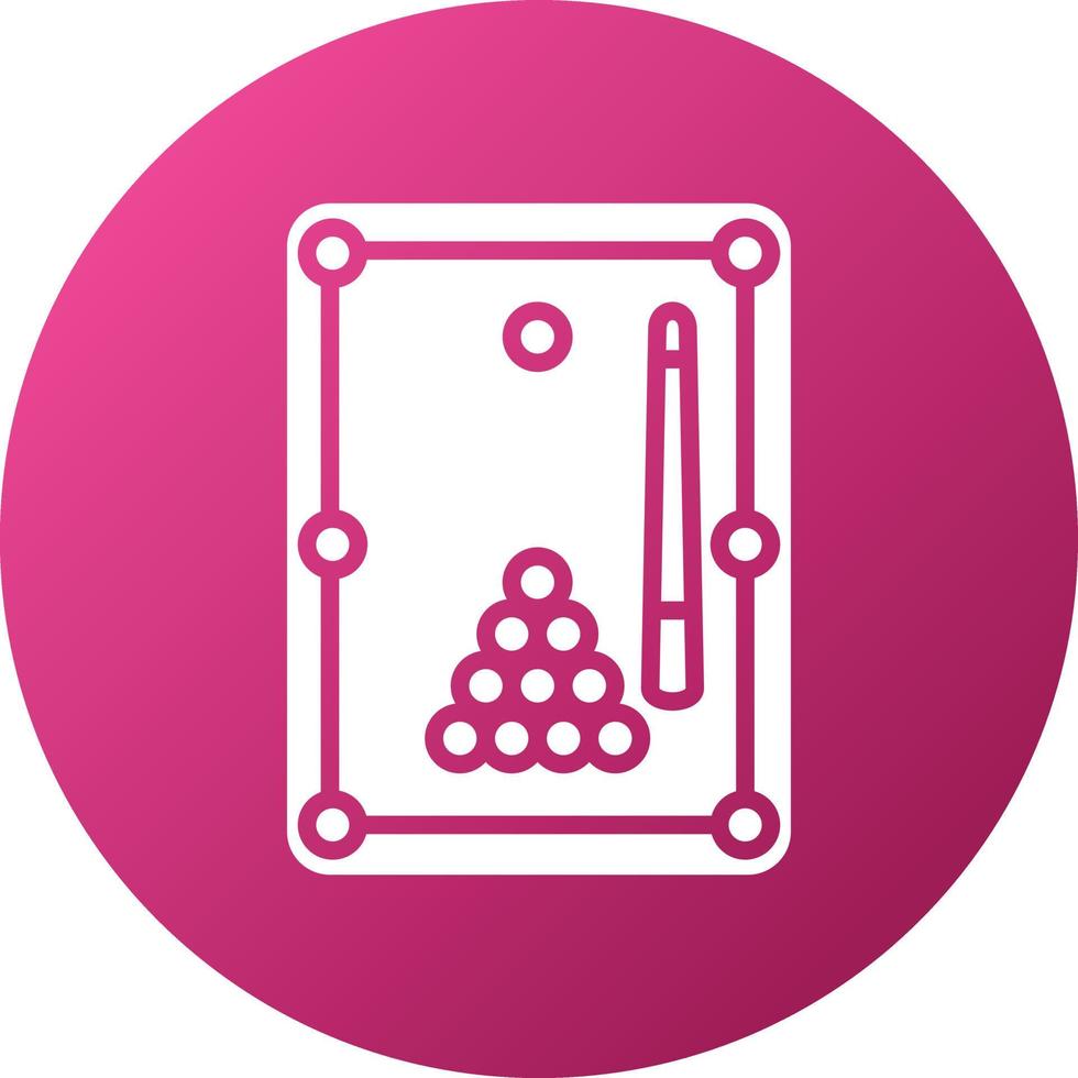 Billiards Icon Style vector