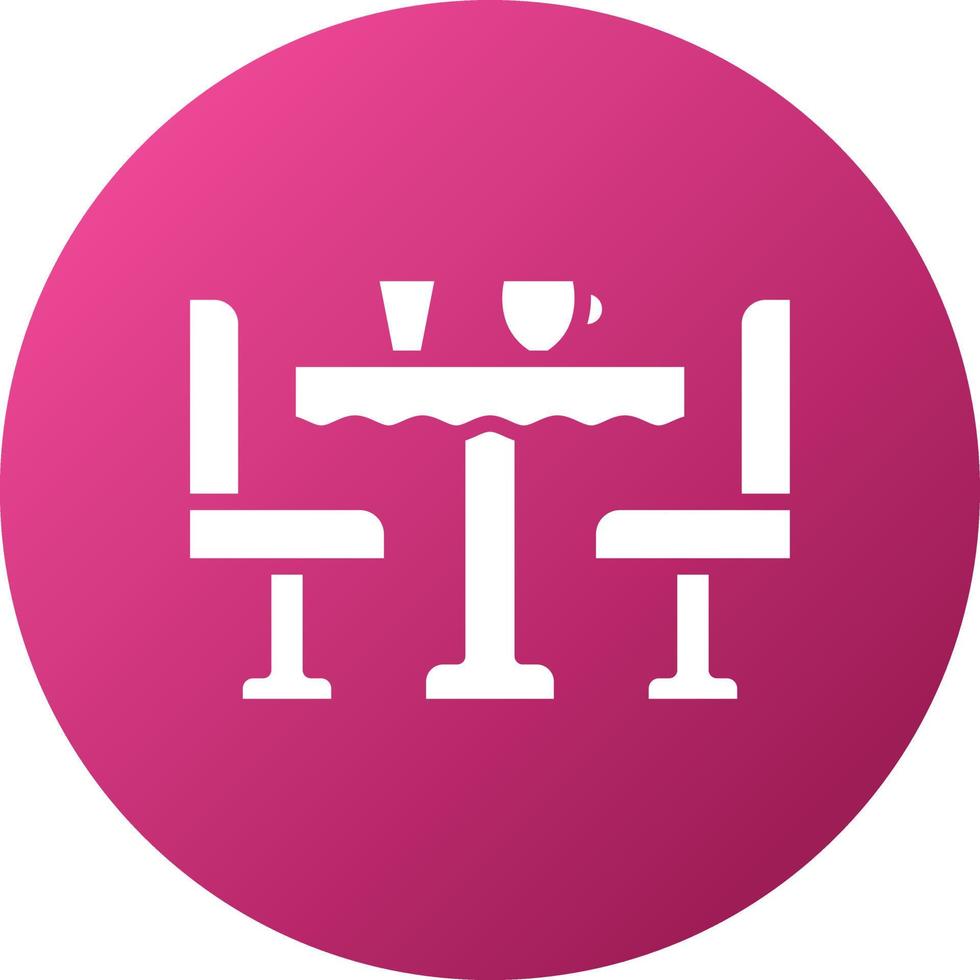 Dining Table Icon Style vector