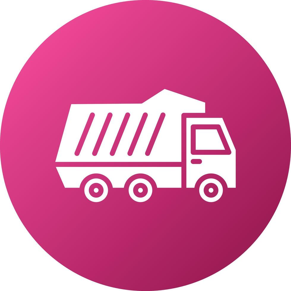 Dump Truck Icon Style vector