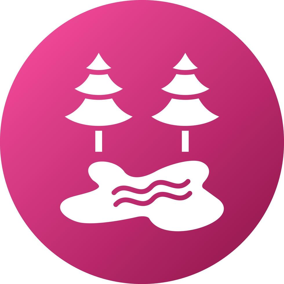 Lake Icon Style vector