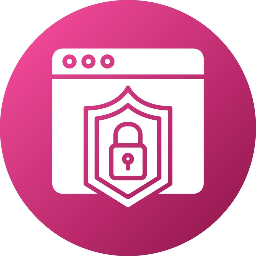 Web Protection Icon Style vector