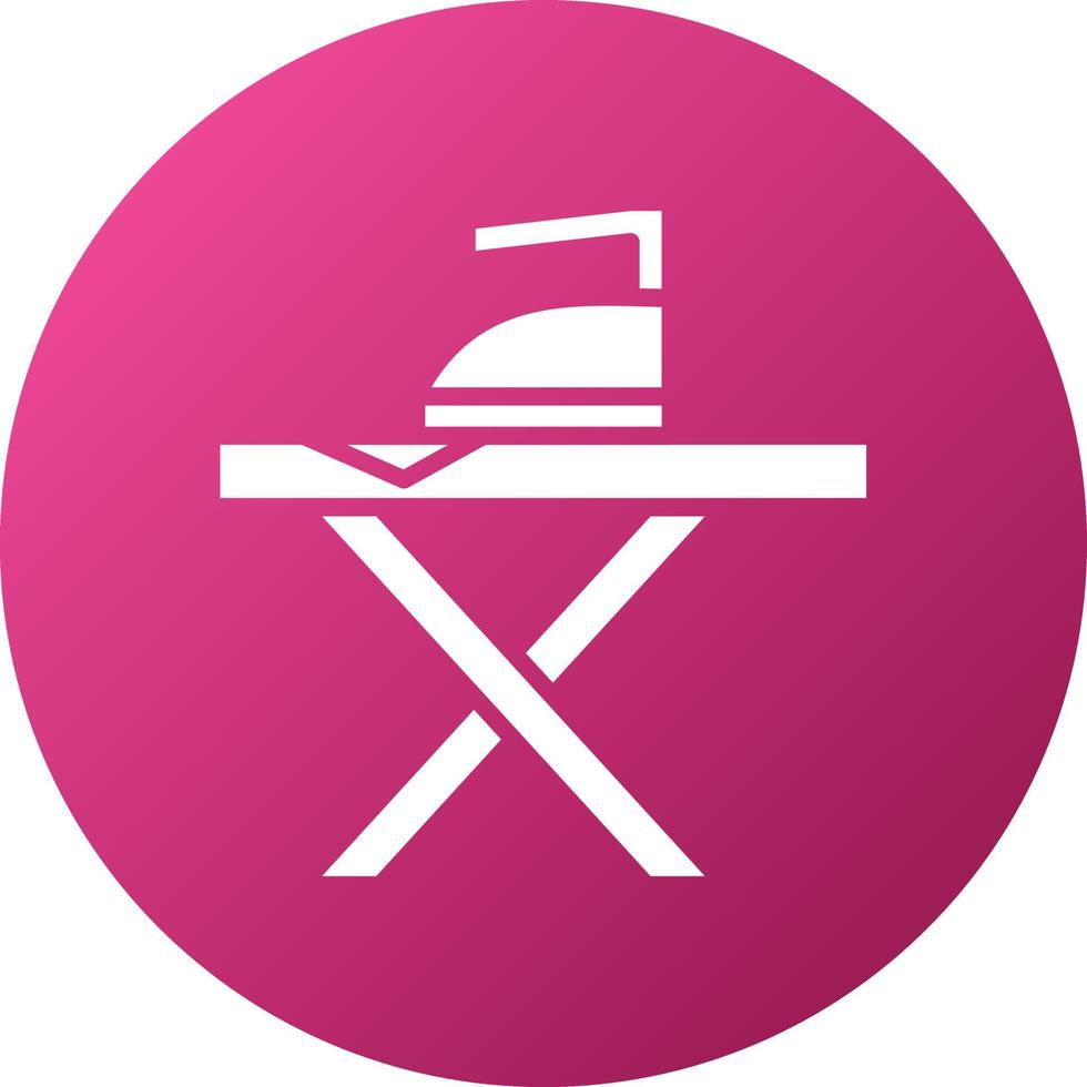 Iron Table Icon Style vector