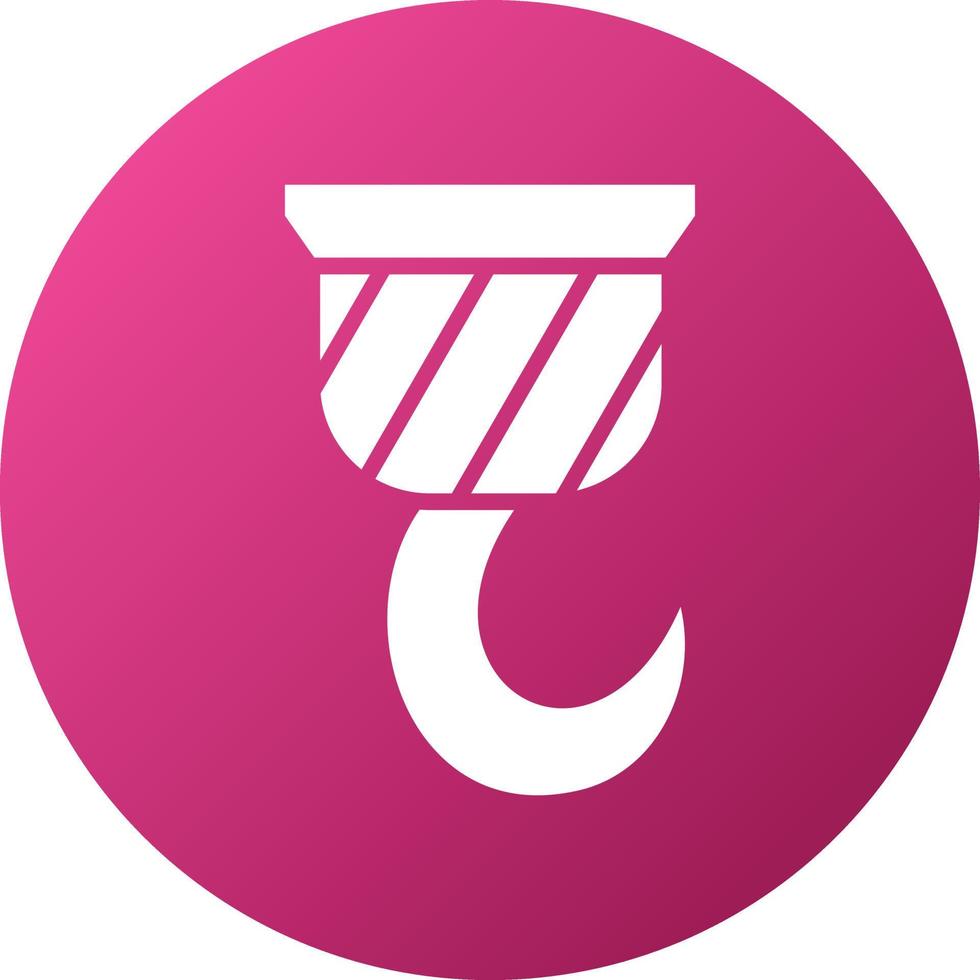 Crane Hook Icon Style vector