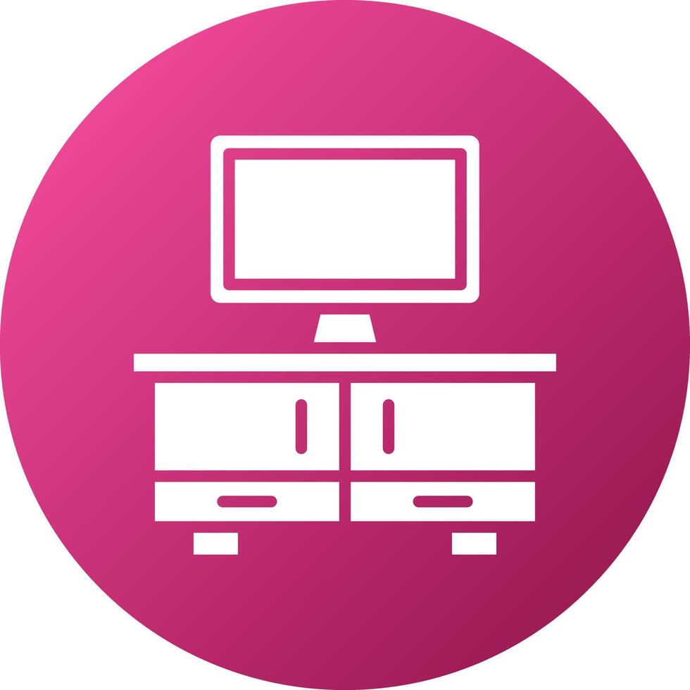 Tv Table Icon Style vector