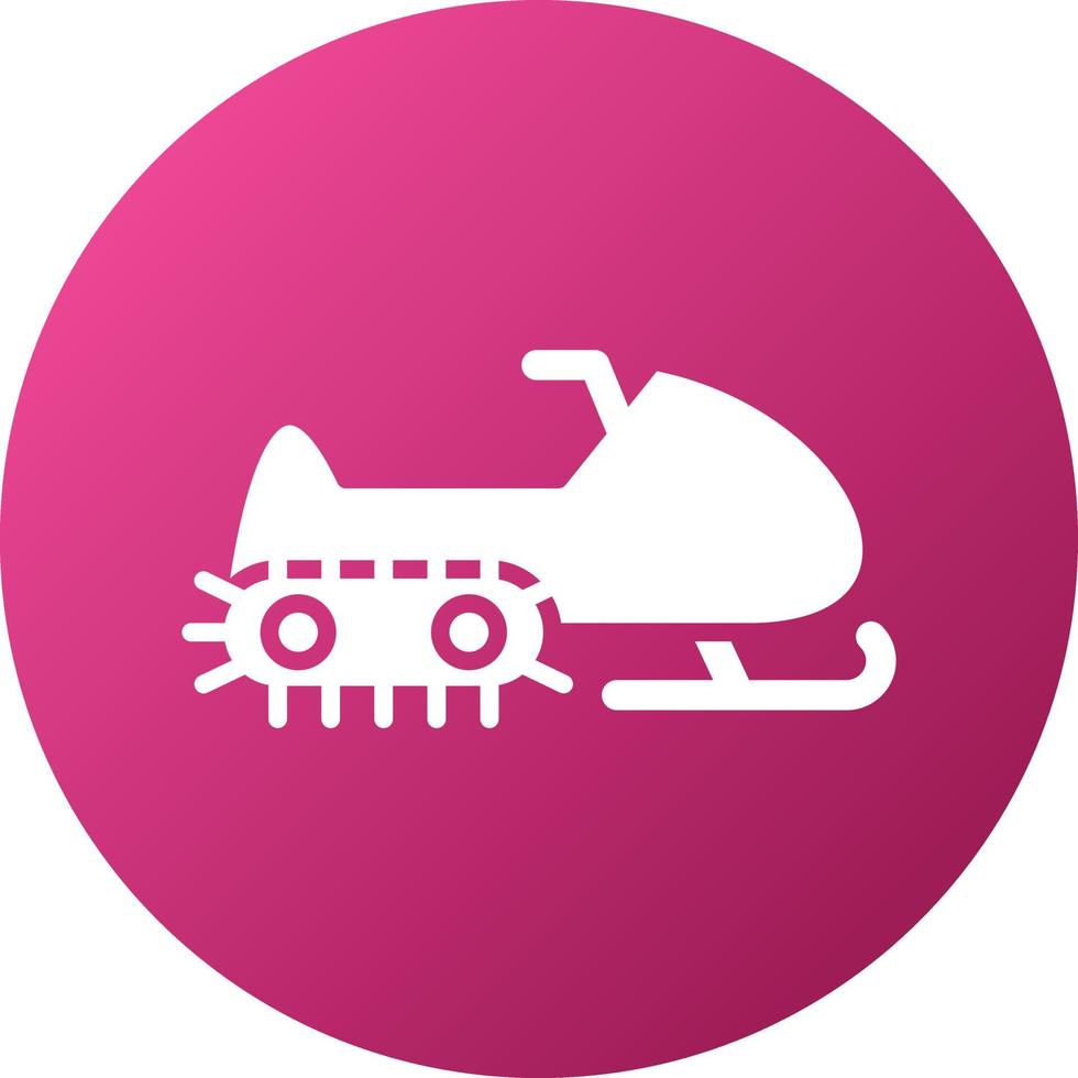 Snowmobile Icon Style vector