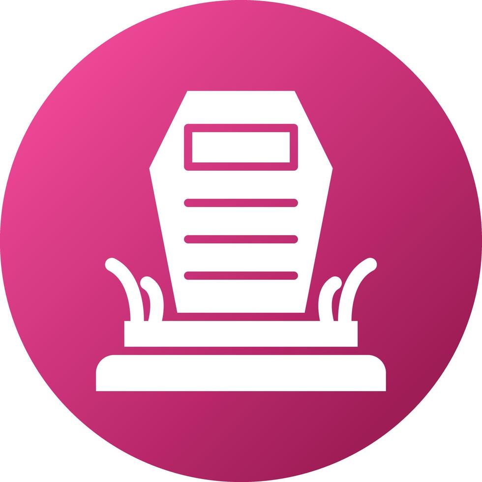 Cemetery Icon Style vector