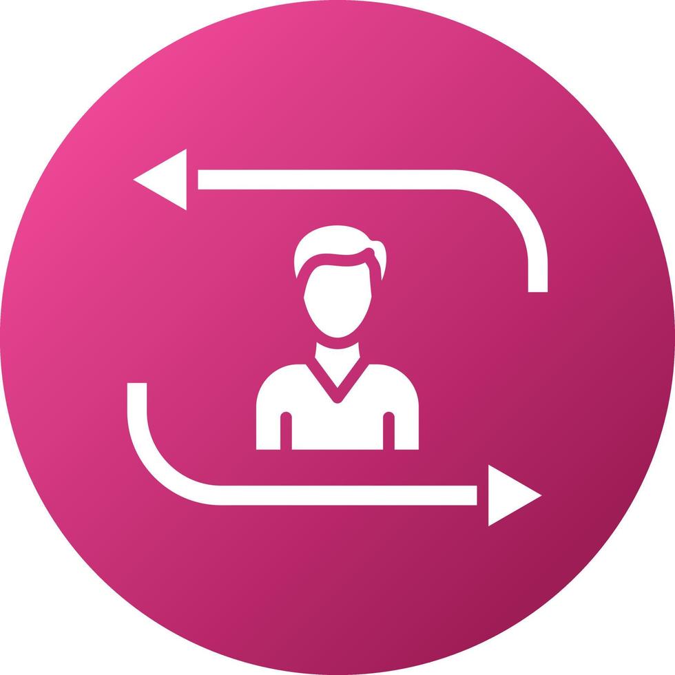 Returning Visitor Icon Style vector