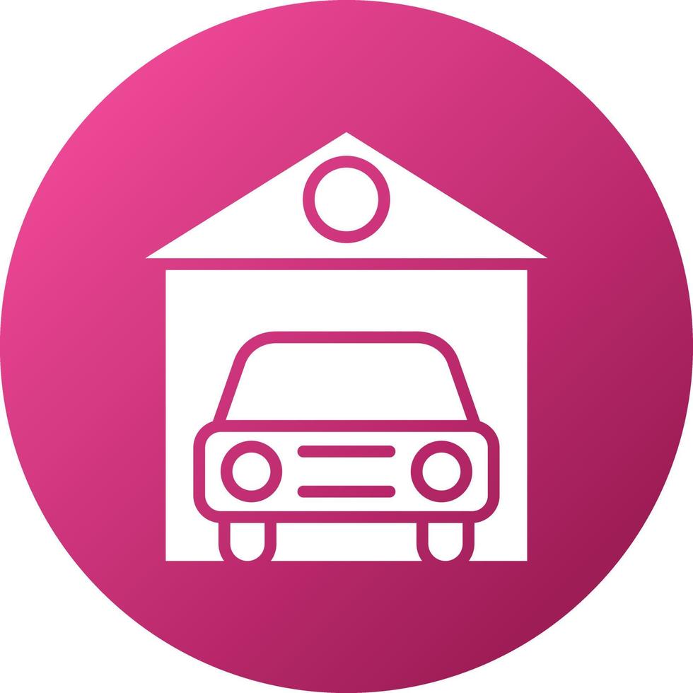 Car Garage Icon Style vector