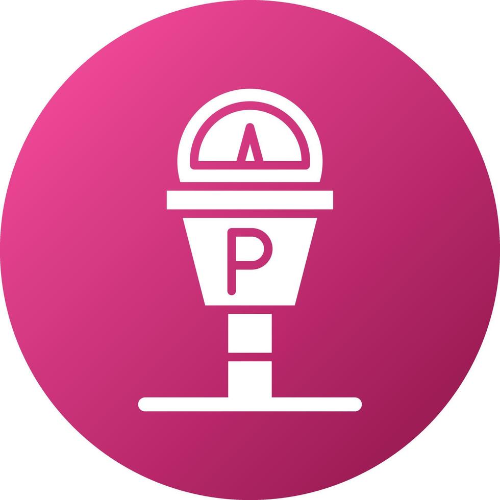 Parking Meter Icon Style vector