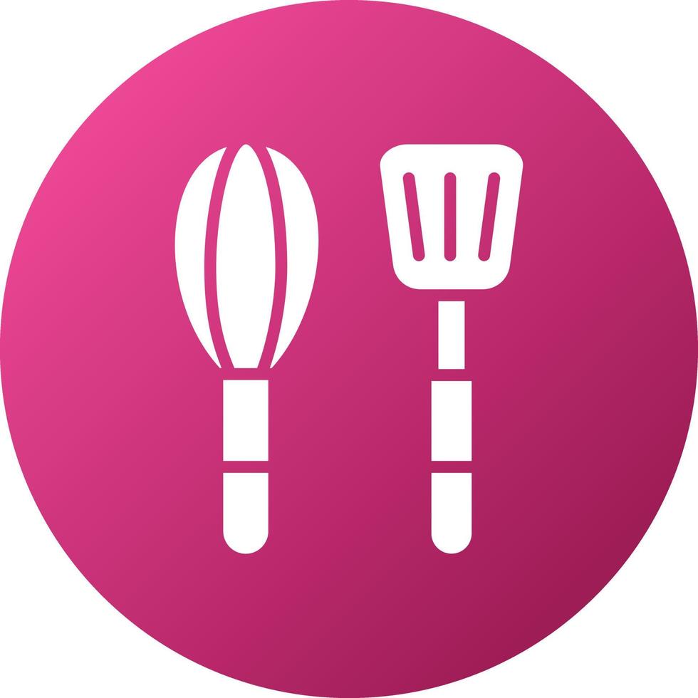 Cooking Utensils Icon Style vector
