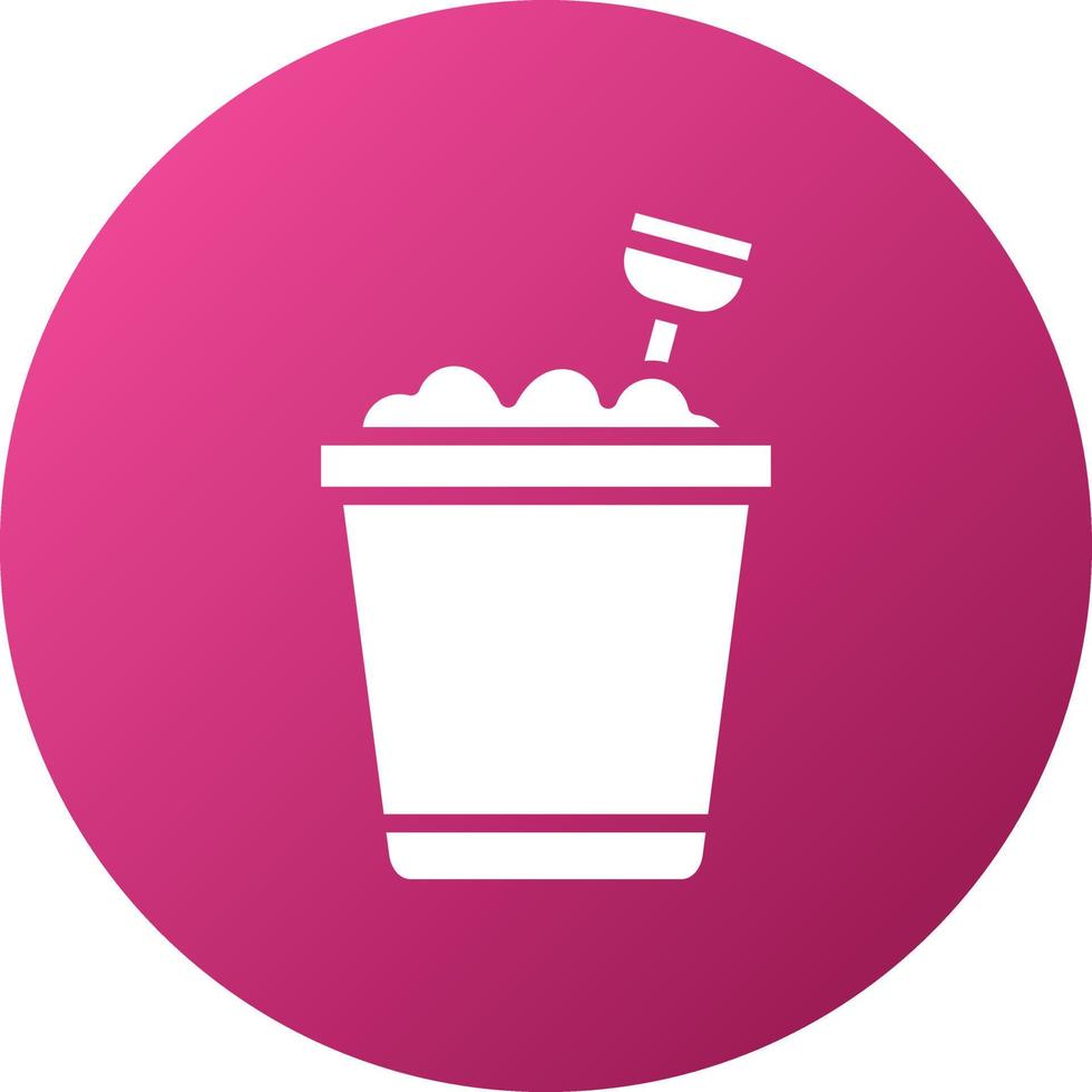 Sand Bucket Icon Style vector