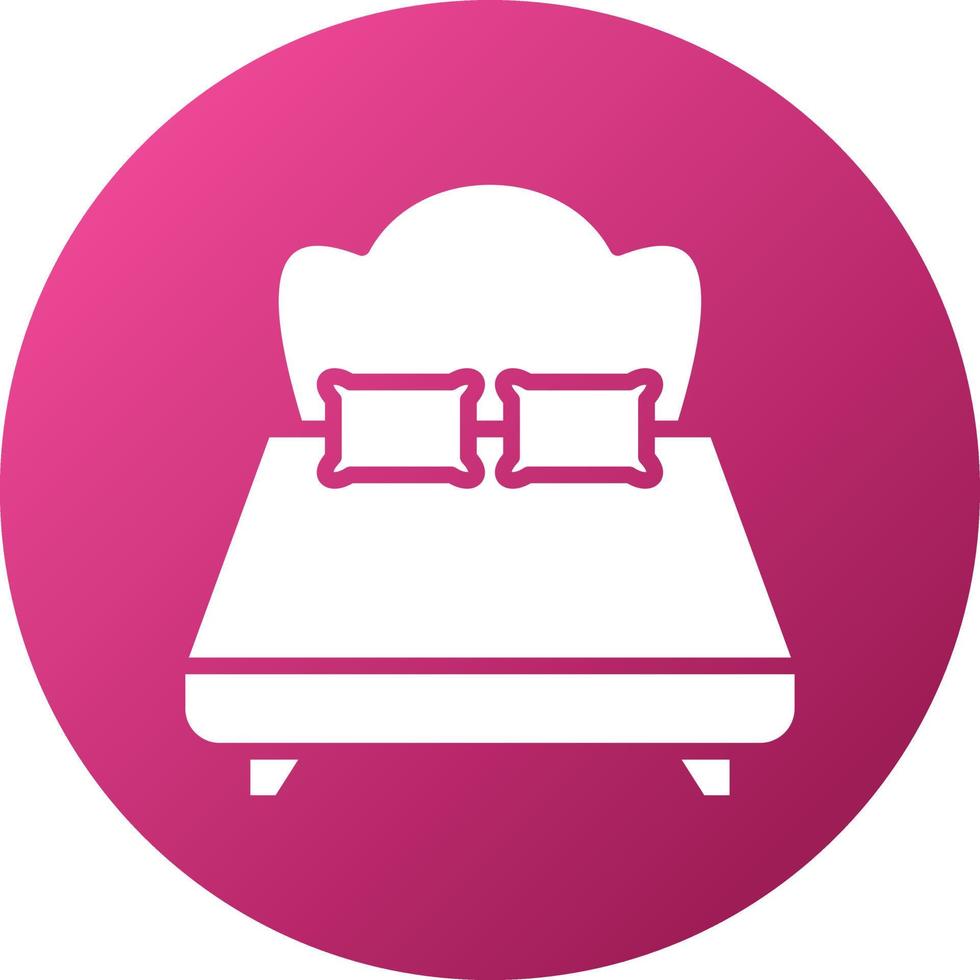 Double Bed Icon Style vector